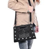 American Darling Clutch Bag Hand Tooled Genuine Leather Women's Handbag