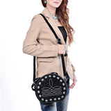 American Darling Canteen Bag Hand Tooled Genuine Leather Women's Handbag