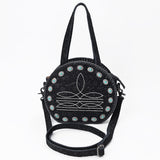 American Darling Canteen Bag Hand Tooled Genuine Leather Women's Handbag