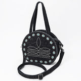 American Darling Canteen Bag Hand Tooled Genuine Leather Women's Handbag