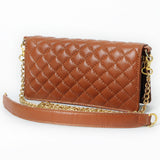 Never Mind Organiser Quilted Vintage Handmade Genuine Cowhide Leather Women Bag Western Handbag Purse