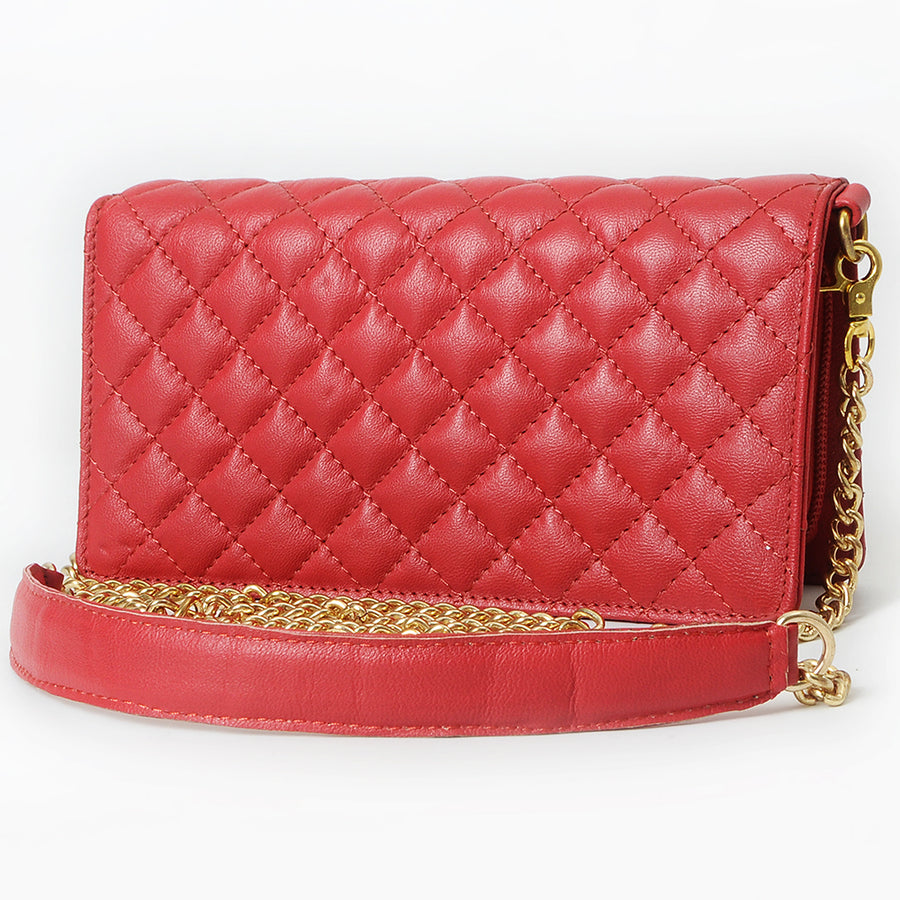 Never Mind Organiser Quilted Vintage Handmade Genuine Cowhide Leather Women Bag Western Handbag Purse - Uhorse
