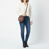 American Darling Genuine Suede Leather Women Canteen Bag Western Handbag Purse | Travel Clutch