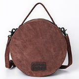 American Darling Genuine Suede Leather Women Canteen Bag Western Handbag Purse | Travel Clutch