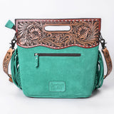 American Darling Crossbody Beautifully Hand Tooled Genuine Leather Women's Bag Western Handbag Purse| Bag