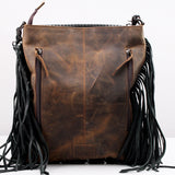 American Darling Vintage Leather Crossbody Bag Studded Conchos Western Stitching