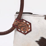 American Darling Wristlet Beautifully Hair On Genuine Leather women handbag