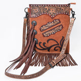 American Darling Chaps Bag Western Hand Tooled Genuine Leather Women's Handbag