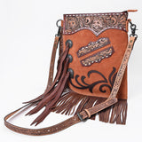 American Darling Chaps Bag Western Hand Tooled Genuine Leather Women's Handbag