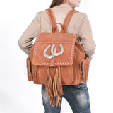 American Darling Backpack Western Suede Genuine Leather Women's Handbag