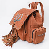 American Darling Backpack Western Suede Genuine Leather Women's Handbag