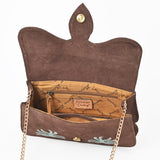American Darling Rodeo Embroidered Suede Crossbody Bag Cowboy Gold