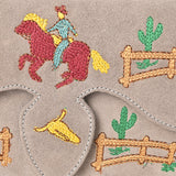 American Darling Rodeo Embroidered Suede Crossbody Bag Cowboy Gold
