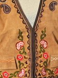 American Darling Western Apparel Embroidered Premium Suede Fabric Handcrafted Heritage Vest for Women