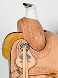 HILASON Western American Leather Ranch Roping Horse Saddle With Tack Set