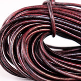 HILASON Thin Round Genuine Leather Cord Thread Lacing 2 Ft and 3 Ft Lengths Beading & Repairs DIY Crafts