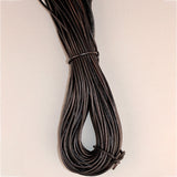 HILASON Thin Round Genuine Leather Cord Thread Lacing 2 Ft and 3 Ft Lengths Beading & Repairs DIY Crafts