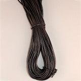 HILASON Thin Round Genuine Leather Cord Thread Lacing 2 Ft and 3 Ft Lengths Beading & Repairs DIY Crafts