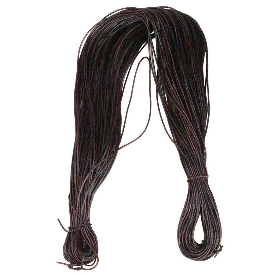 HILASON Thin Round Genuine Leather Cord Thread Lacing 2 Ft and 3 Ft DIY Crafts - Uhorse