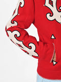 American Darling Western Apparel Embroidered Woolen Fabric Handcrafted Heritage Jacket with Braided Accents for Women