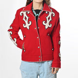 American Darling Western Embroidered Apparel - Artisan Handcrafted Woolen Jacket - Uhorse