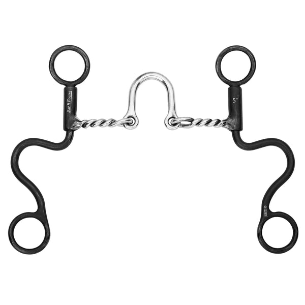BAR H EQUINE Western Antique Short Shank Bit with Twisted Wire Correction Mouthpiece - Uhorse