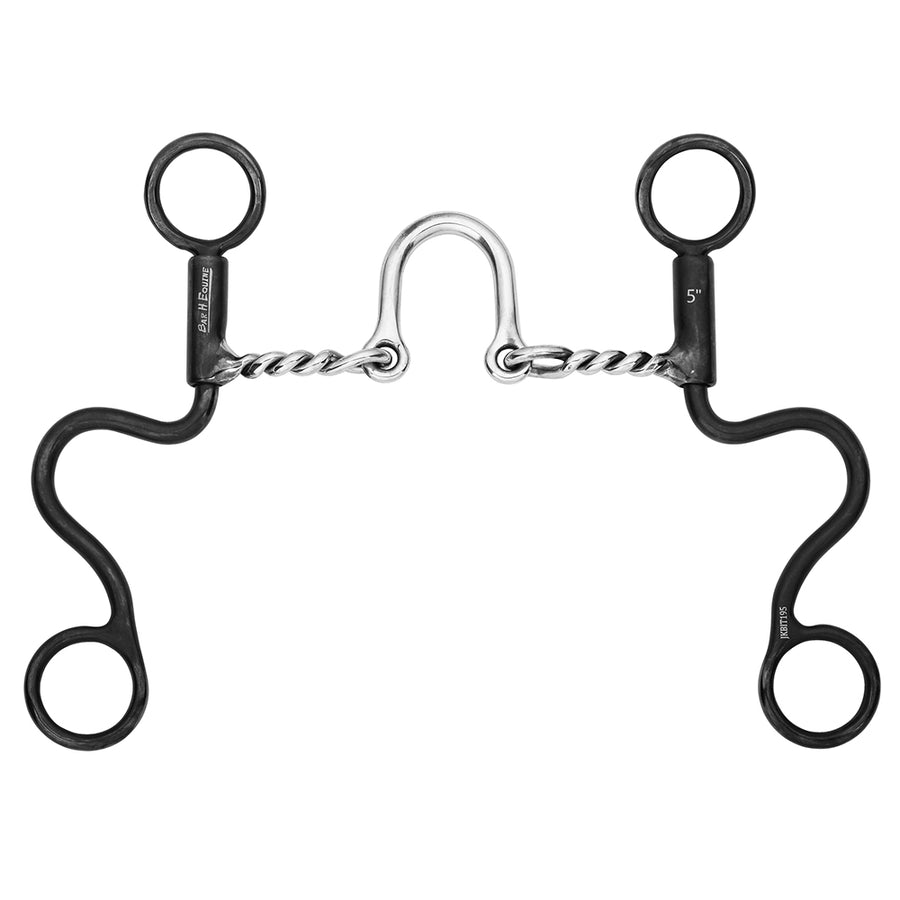 BAR H EQUINE Western Antique Short Shank Bit with Twisted Wire Correction Mouthpiece - Uhorse