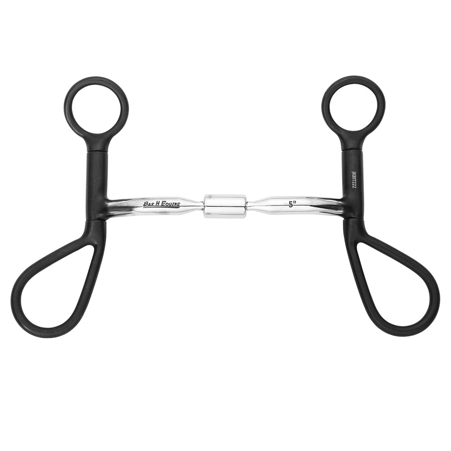 BAR H EQUINE Western Tear Drop Shank Bit with Comfort Barrel Mouthpiece - Uhorse