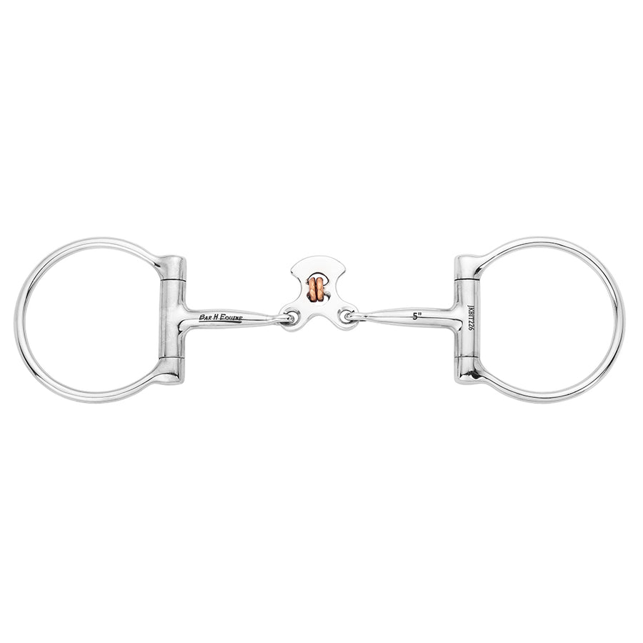 BAR H EQUINE Western D Ring Snaffle Bit with Floating Spoon Stainless Steel - Uhorse
