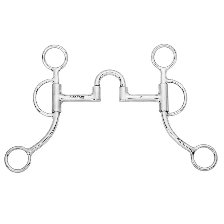 BAR H EQUINE Western Argentine Shank Bit with Correction Mouthpiece - Uhorse