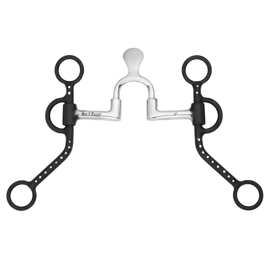 BAR H EQUINE Western Medium Shank Bit with Spade Correction Mouth - Uhorse