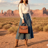 American Darling Messenger Bag Beautifully Full Grain Genuine Leather women