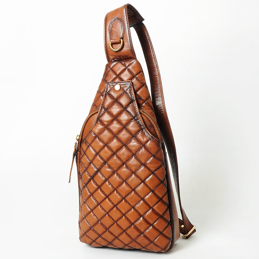 American Darling Sling Bag Beautifully Quilted Genuine Leather women bag - Uhorse