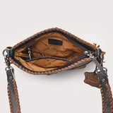 American Darling Women's Crossbody Bag Western Full Grain Genuine Leather Handbag