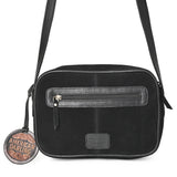 American Darling Camera Bag for Women, Embroidered Genuine Suede Leather with Western Conchos, Premium Crossbody Purse