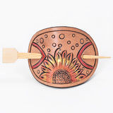 American Darling Leather Hair Stick Barrette Hair Accessories – by Hilason – Cowboy and equestrian accessories