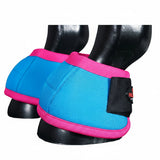 HILASON Ballistic Overreach Bell Boots for Horses Protective, Shock Absorbing, Durable and Comfortable Quick Wrap - Uhorse