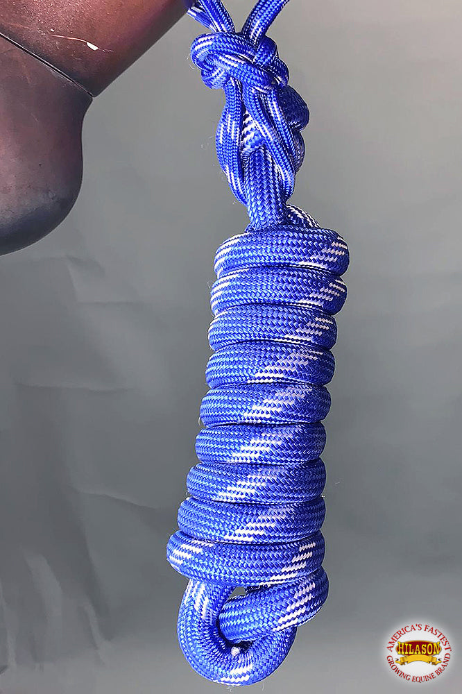 HILASON Western Horse Poly Rope Tied Adjustable Halter 8 Ft Lead