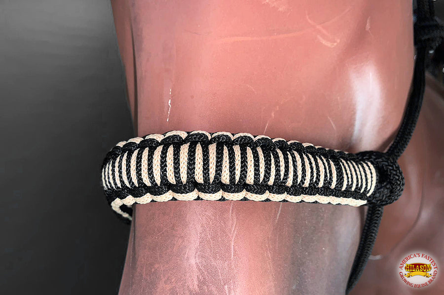 HILASON Western Horse Poly Rope Tied Adjustable Halter 8 Ft Lead