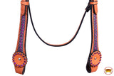 HILASON Western Horse Headstall Genuine American Leather Tan