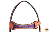 HILASON Western Horse Headstall Genuine American Leather Tan