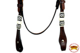 HILASON Western Horse Headstall Genuine American Leather brown