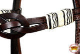 HILASON Western Horse Headstall Genuine American Leather brown