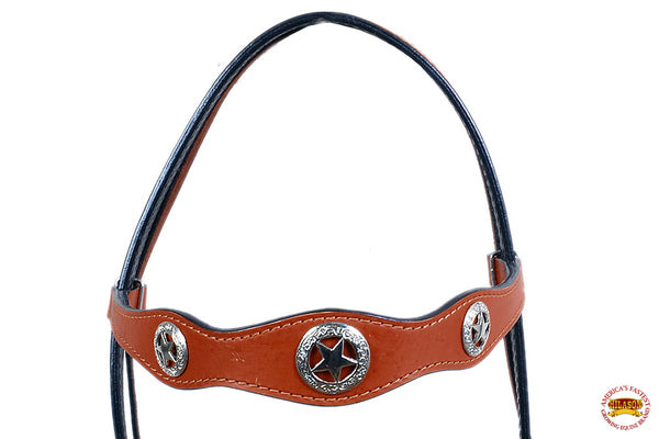HILASON W. H. Headstall Genuine American Leather tan – Hilason ...