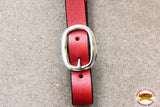 HILASON Western Horse Headstall Genuine American Leather red