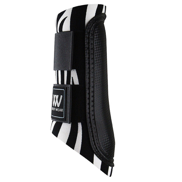 X Sml Woof Wear Horse Sport Brushing Boot Full Coverage Strike Pad Zebra Print - Uhorse
