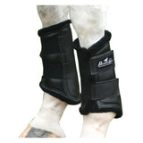 Professional's Choice Leather Protection Horse Sports Boots UltraShock Fleece Lined Black