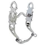 HILASON Western Stainless Steel Engraved Silver Low Port Horse Show Bit 4