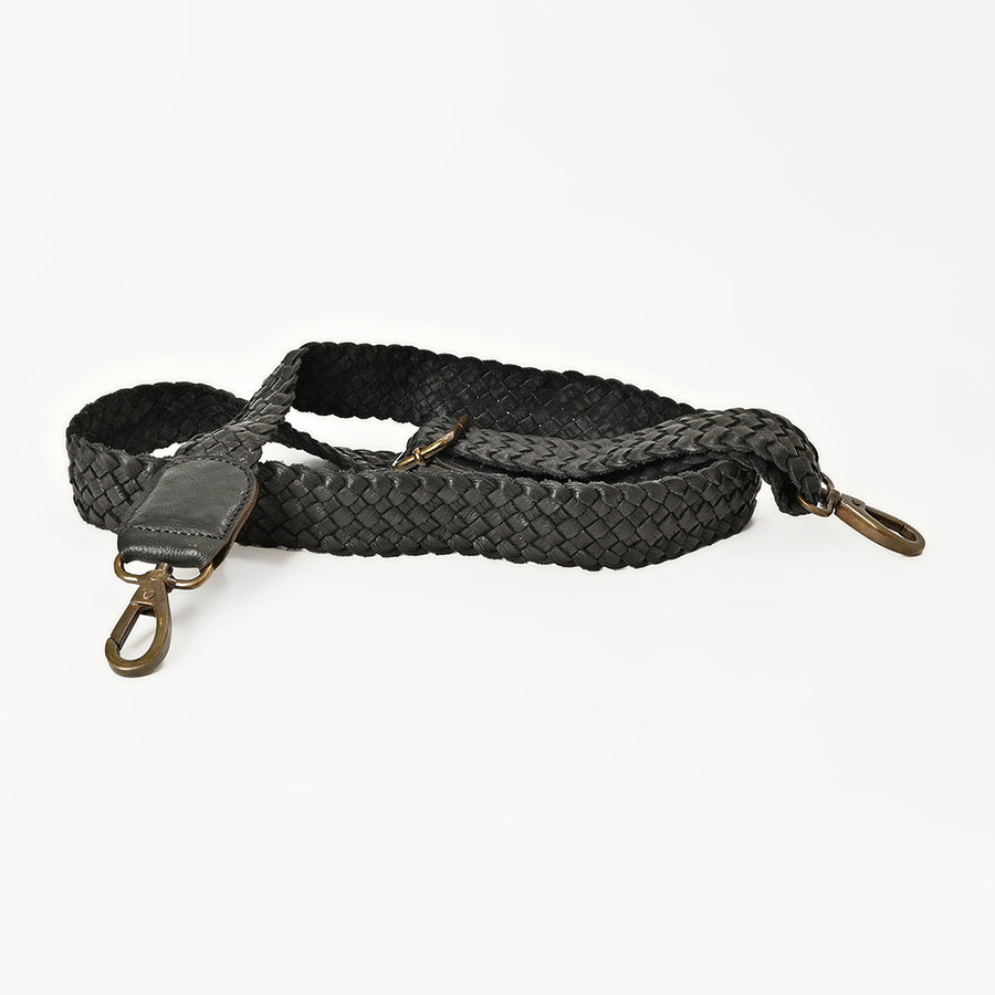 American Darling Bag Strap Handcrafted Braided Western Purse Replacement Strap with Antique Hooks 55in