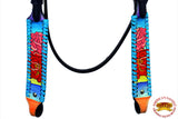 HILASON Western Horse Headstall Tack Genuine American Leather Black